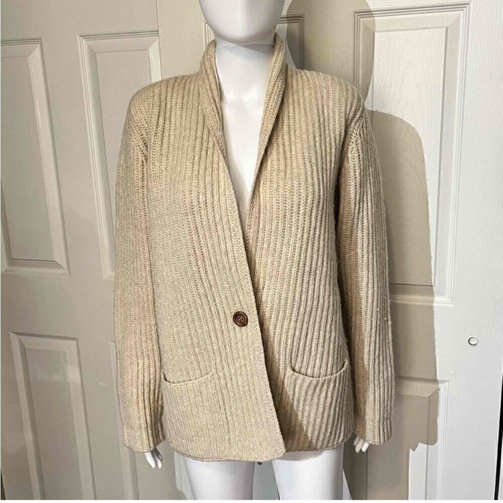 Vintage 1970’s L.L. Bean Cream Women's Cardigan Sweater